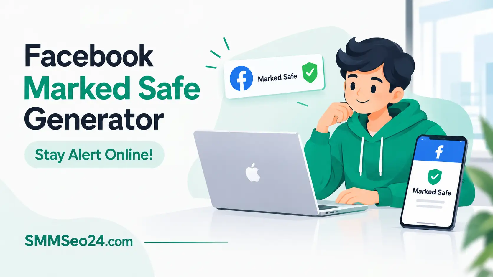 Facebook Marked Safe Generator Stay Alert Online!