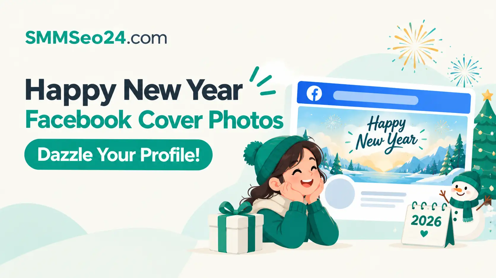 Happy New Year Facebook Cover Banner