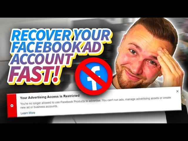 Facebook Account Restricted from Advertising.