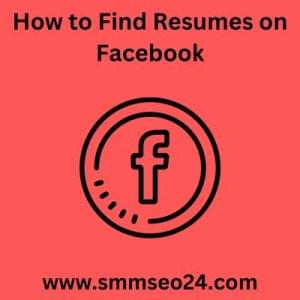 How to Find Resumes on Facebook